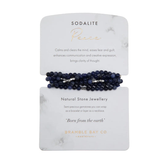 BRAMBLE BAY BRACLET WRAP SODALITE