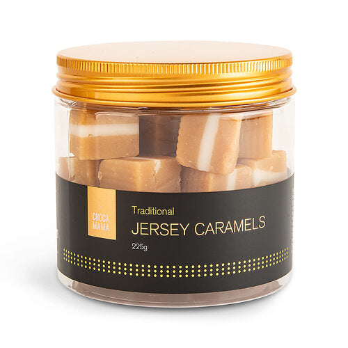CHOCAMAMA JERSEY CARAMELS JAR 225 G