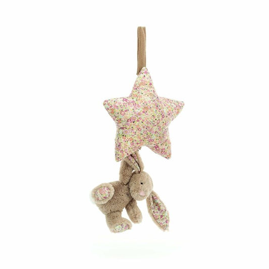 JELLYCAT BLOSSOM BEA BUNNY MUSICAL PULL