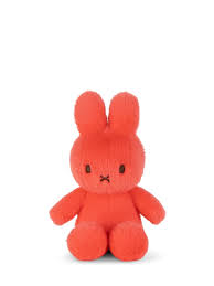 Miffy ECO Fuzzy Bright Coral - 18 cm - 7" - Gifts R Us
