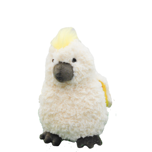 URBAN CURLY COCKATOO SOFT TOY WHITE 18CM