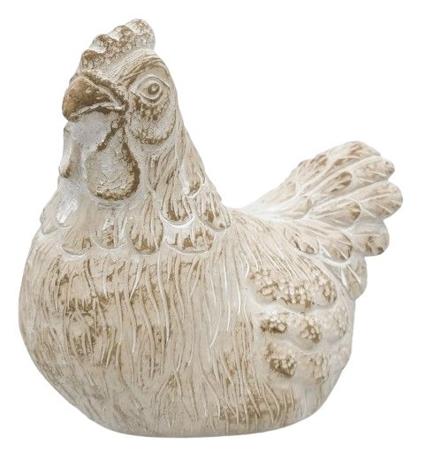 URBAN FABLE CHICKEN ORNAMANET BISQUE 16cm