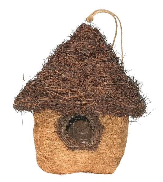 URBAN HUSK Hanging Birdhouse Brown 26cm