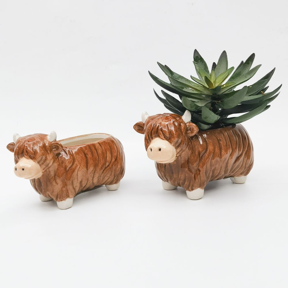 URBAN Highland Planter Brown Sm 14cm