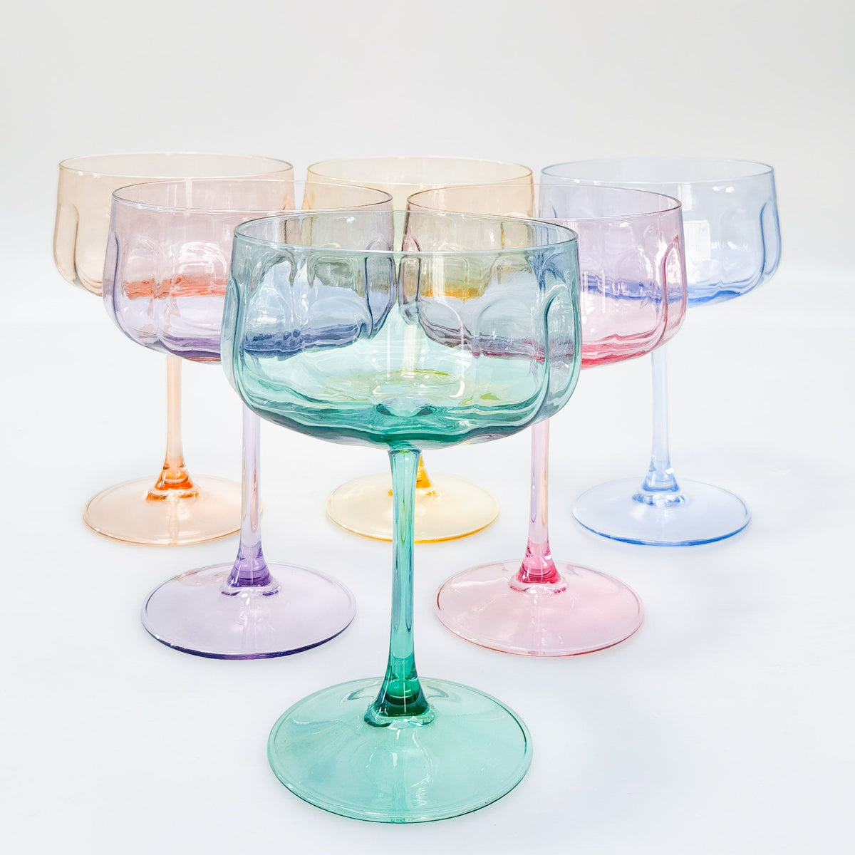 URBAN TILLIE COUPE GLASS BLUE - Gifts R Us