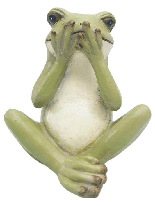 URBAN SITTING FROG RESIN ORNAMETN - Gifts R Us