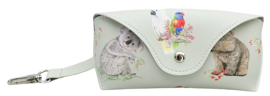 URBAN POPCORN BLUE GLASSES CASE SAGE - Gifts R Us