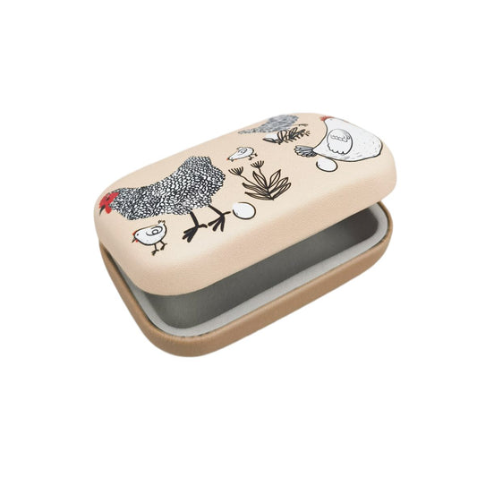 URBAN CHICKEN MINI TRAVEL CASE BEIGE - Gifts R Us
