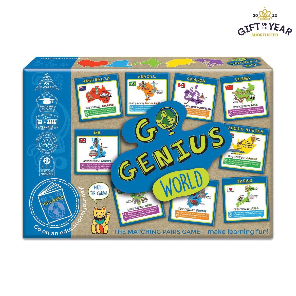 Go Genius World - The Matching Pairs Game - Gifts R Us