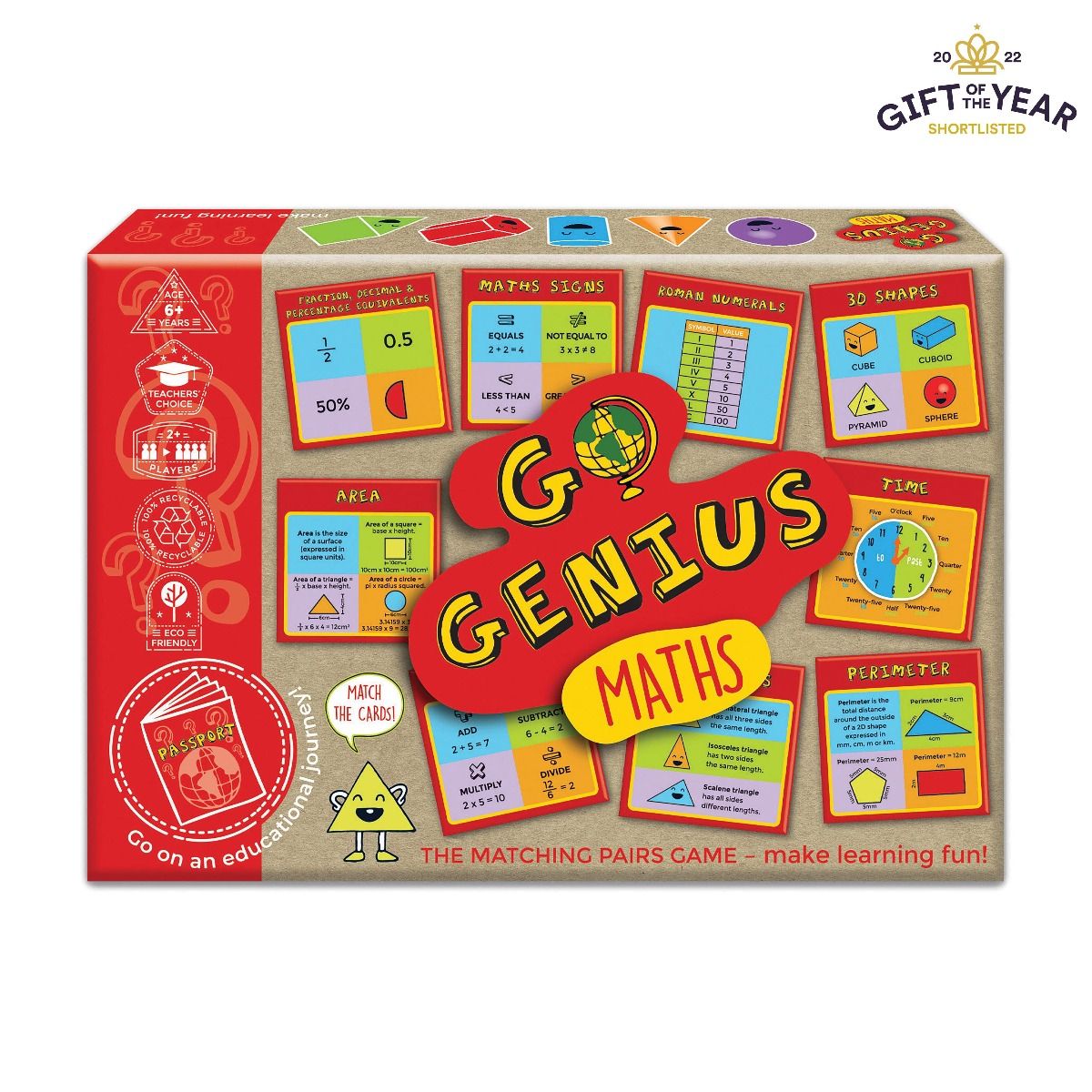 Go Genius Maths - The Matching Pairs Game - Gifts R Us