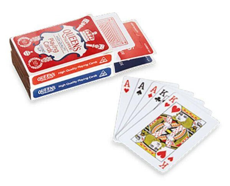 CARDS PLAYING QUEENS SLIPPER CASINO SLIP - Gifts R Us