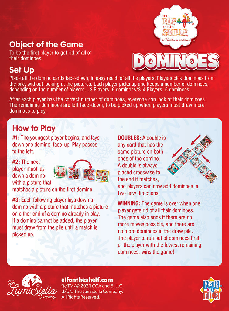 ELF ON THE SHELF DOMINOS - Gifts R Us