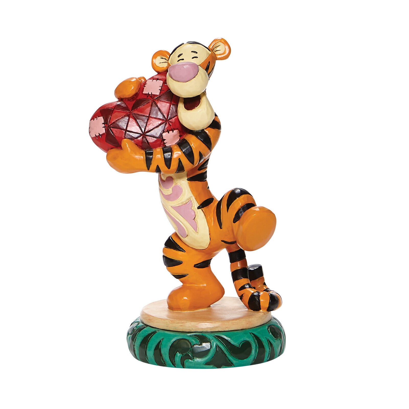 DISNEY TRADITIONS TIGGER HOLDING HEART FIGURINE - Gifts R Us