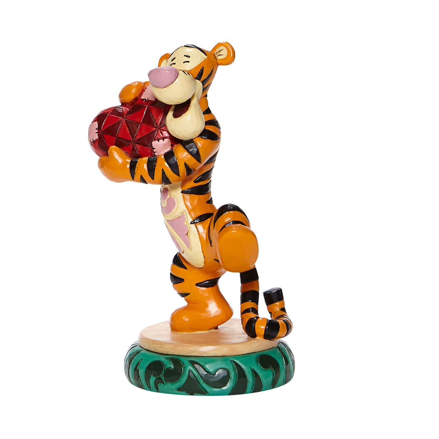 DISNEY TRADITIONS TIGGER HOLDING HEART FIGURINE - Gifts R Us