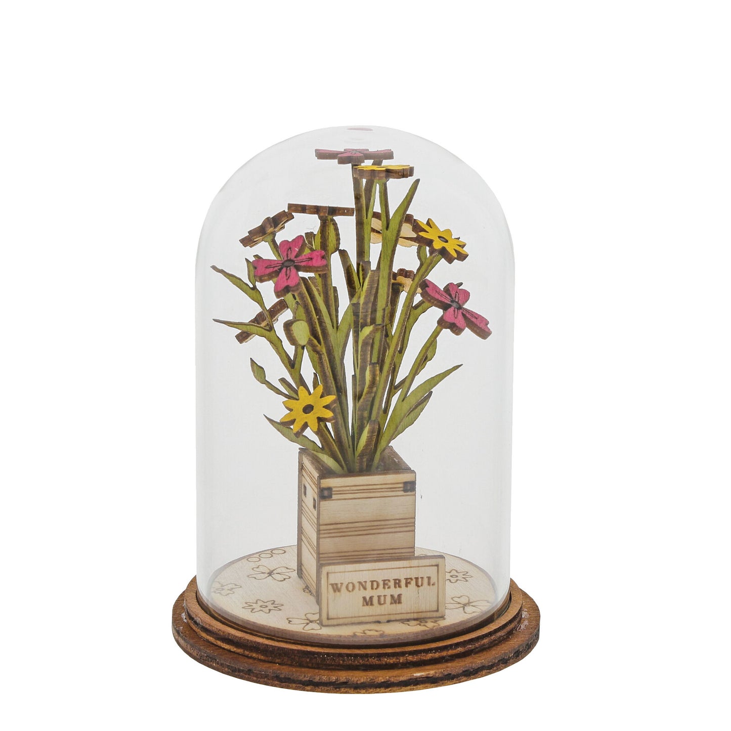 TINY TOWN WONDERFUL MUM FLOWER DOME FIGURINE - Gifts R Us