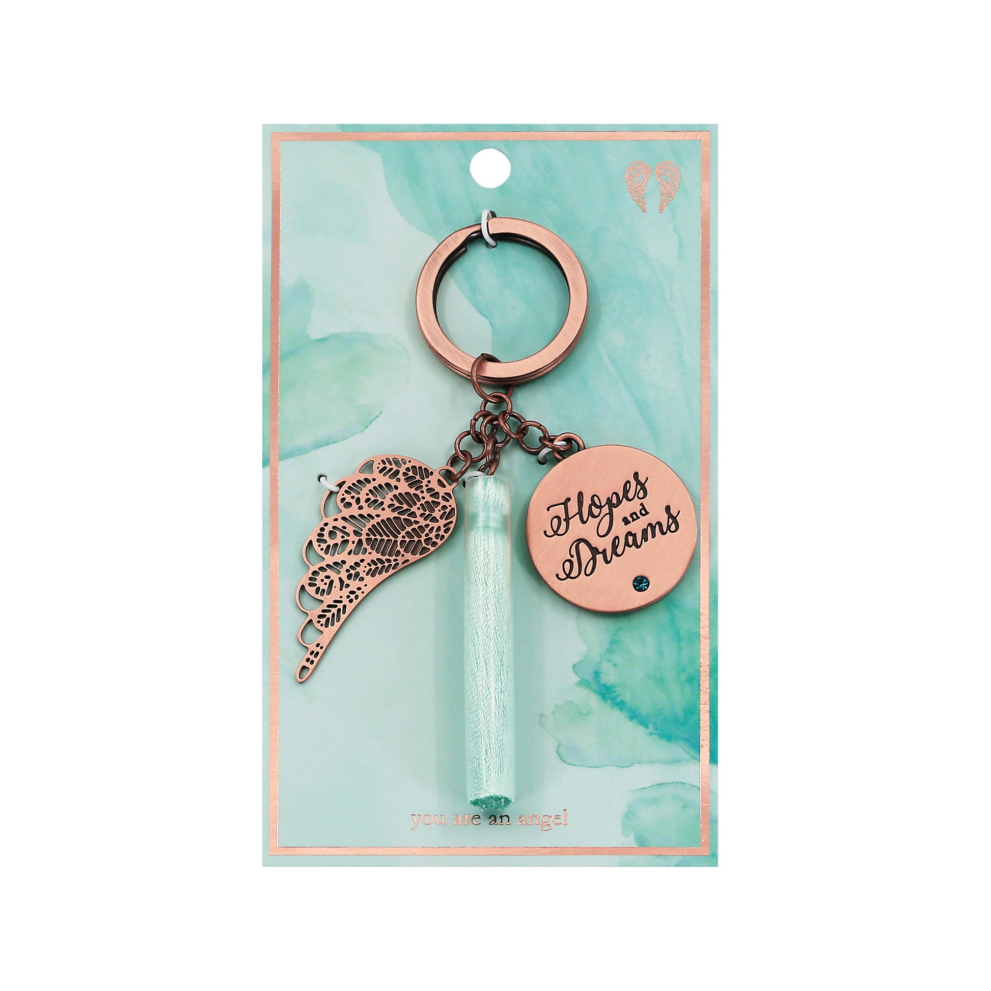 YOU ARE AN ANGEL KEYCHAIN CHARM HOPES AND DREAMS - Gifts R Us