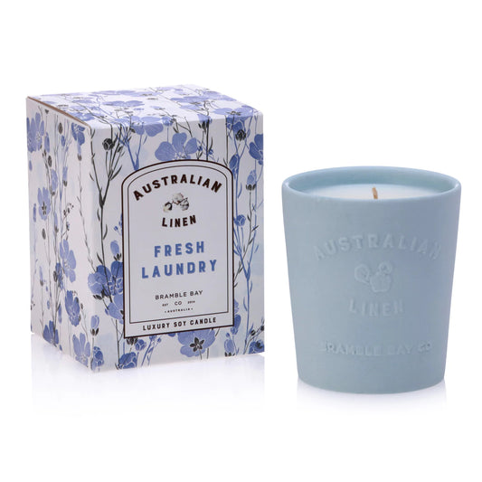 BRAMBLE BAY CANDLE AUSTRALIAN LINEN FRESH LAUNDRY - Gifts R Us