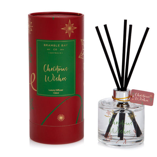 BRAMBLE BAY DIFFUSER CHRISTMAS WISHES 180ML RED SUGAR PLUM - Gifts R Us