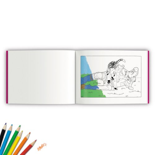 BUBBLE GUM STUFF TIGER KING THE EXOTIC COLOURING IN BOOK