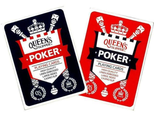 CARDS PLAYING QUEENS SLIPPER POKER - Gifts R Us