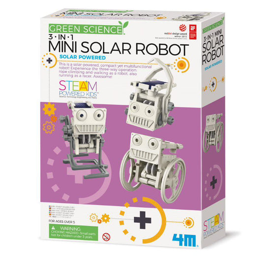 4M - ECO ENGINEERING - 3 IN 1 MINI SOLAR ROBOT - Gifts R Us