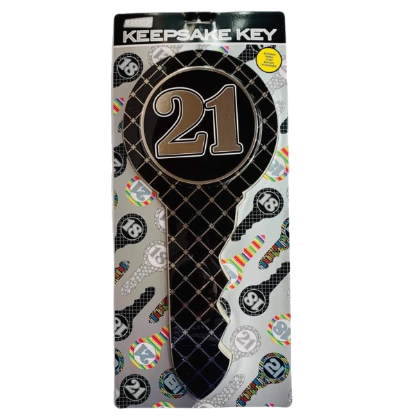 21st Key Black Argyle - Gifts R Us