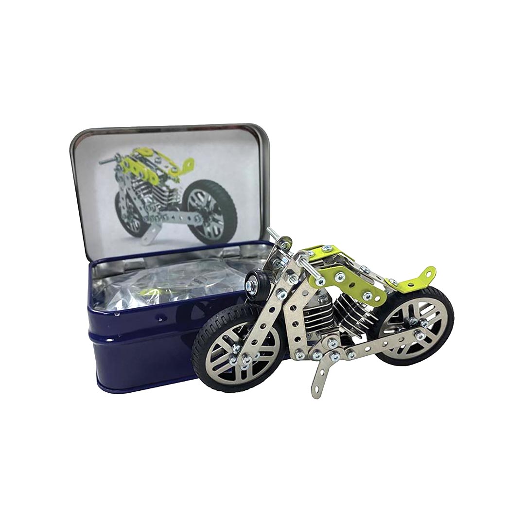 BORN TO BE WILD IN A TIN CLASSIC MOTORBIKE MODEL