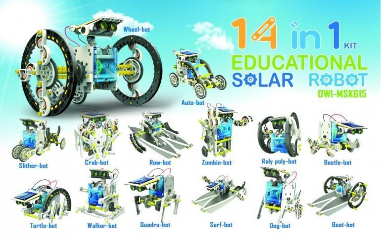 CIC 14 IN 1 EDUCATIONAL SOLAR ROBOT - Gifts R Us